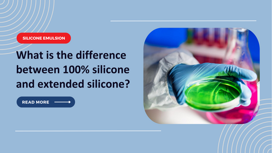 What is the difference between 100% silicone and extended silicone?